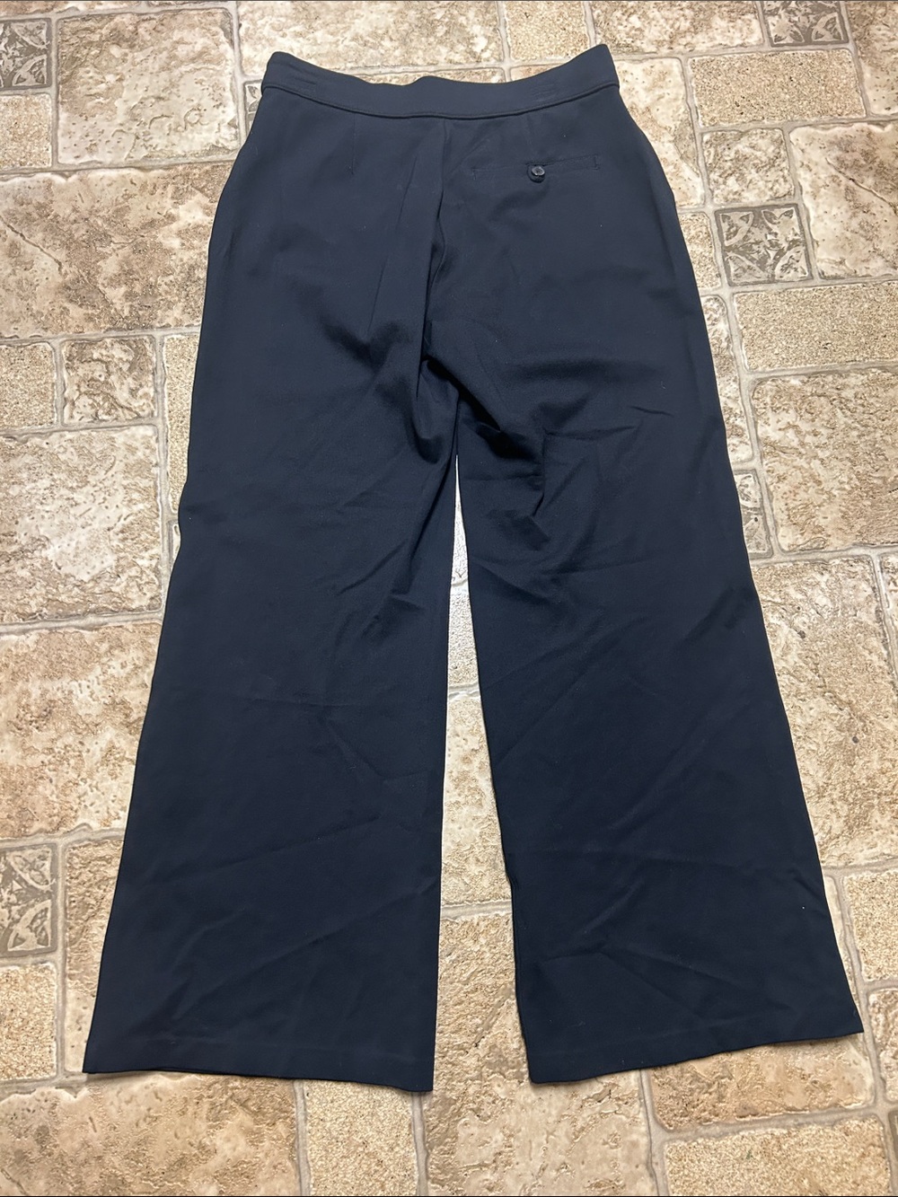 SPANX Black High-Rise Wide-Leg Trousers - Picture 6 of 6